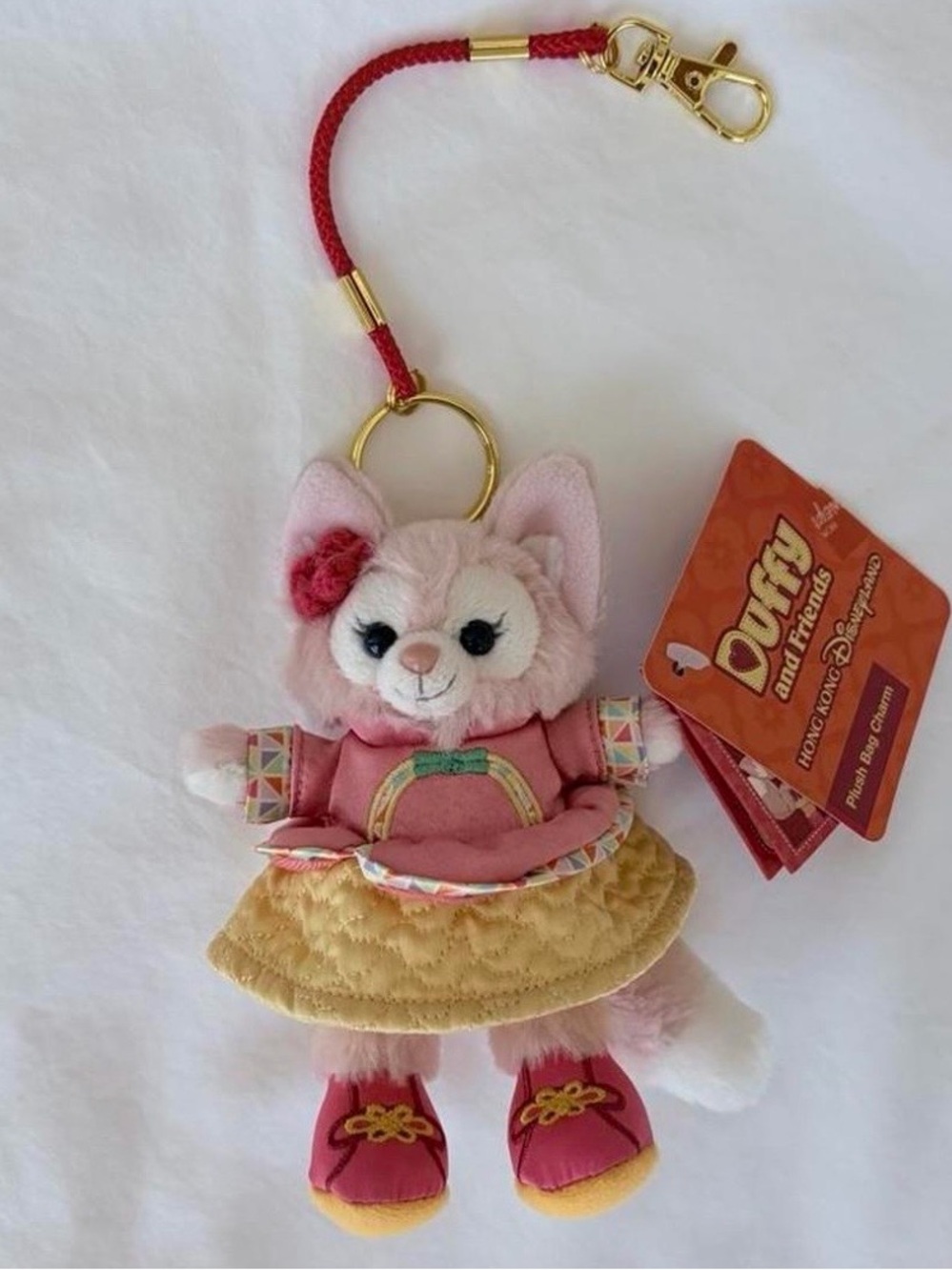 NWT-Hong Kong Disney Exclusive Duffy and Friends LinaBell keychain bag charm